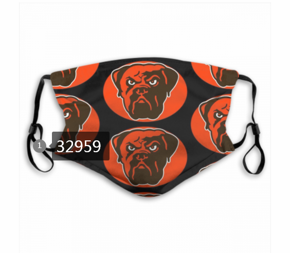 New 2021 NFL Cleveland Browns 147 Dust mask with filter->nfl dust mask->Sports Accessory